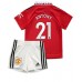 Billige Manchester United Antony #21 Hjemmetrøye Barn 2022-23 Kortermet (+ korte bukser)